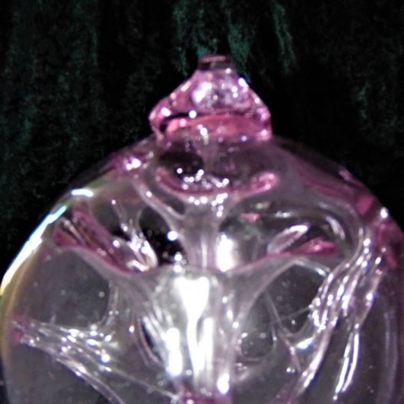 Last Markdown Hand blown pink bulb ornament garden or home~R2 - Picture 4 of 5
